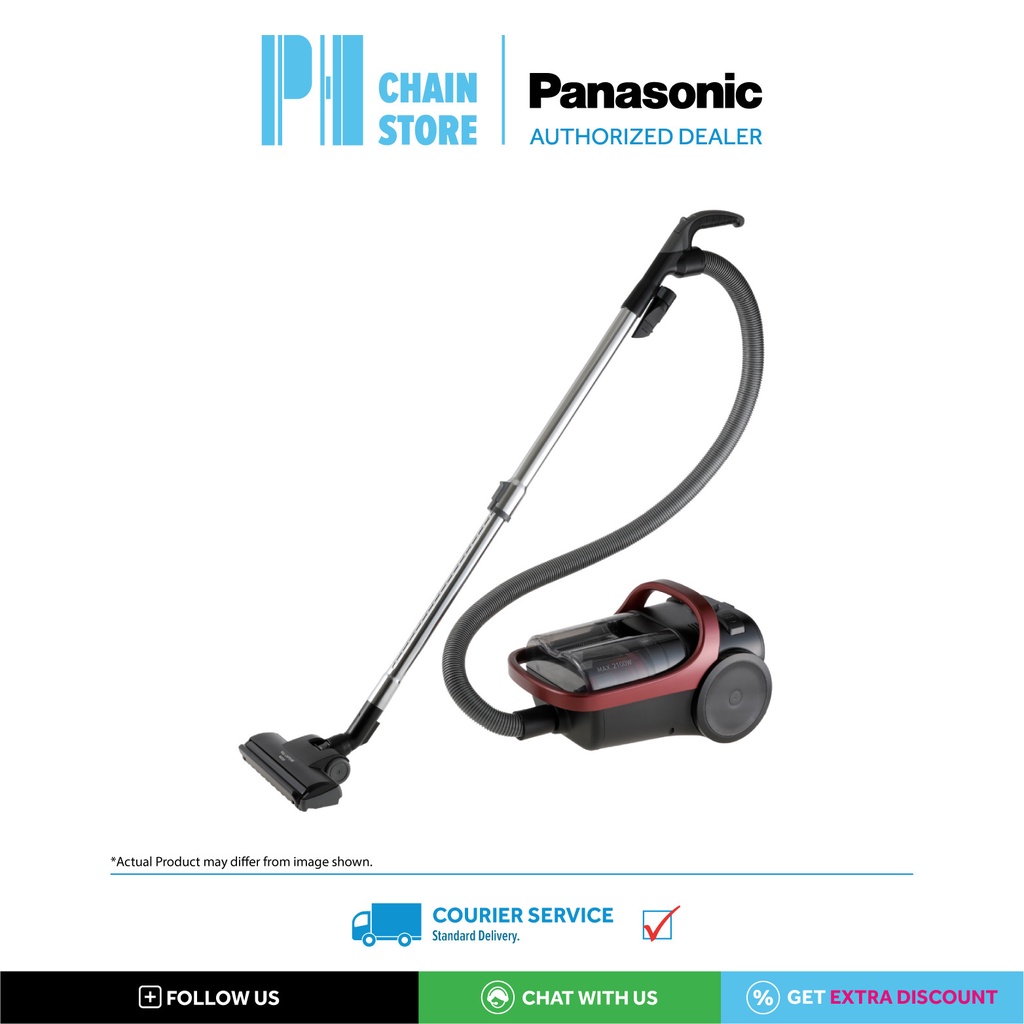 PANASONIC MCCL607RV47 CYCLONE BAGLESS CANISTER VACUUM CLEANER WITH