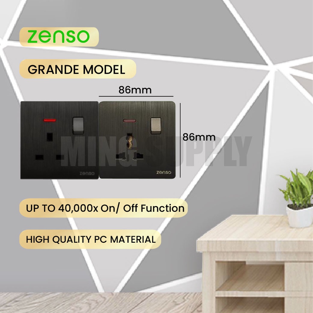 MS_ SIRIM ZENSO Grande Model Switch Metallic Surface Power Wall ...