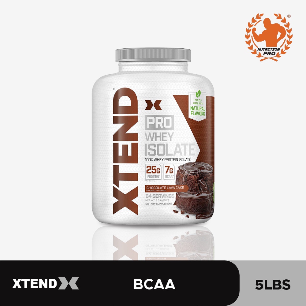 SCIVATION XTEND X PRO WHEY ISOLATE 5LBS 25G Protein 7G BCAA Zero Cholesterol, Muscle Growth