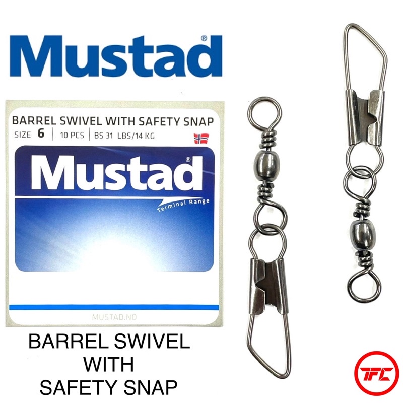 Mustad Barrel Interlock Snap Swivel