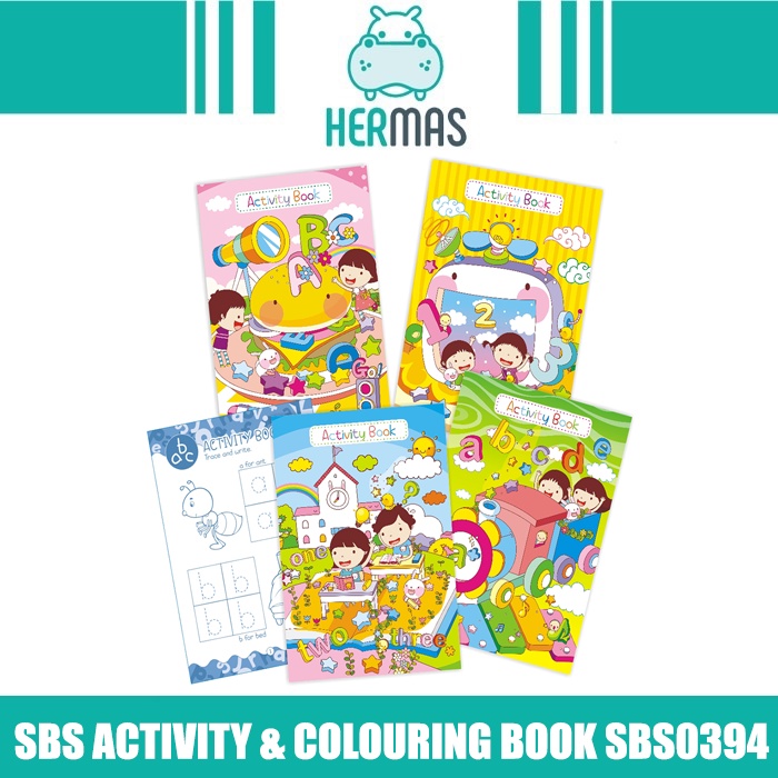 Step By Step Activity & Colouring Book For Childrens/Kids (SBS0394 ...