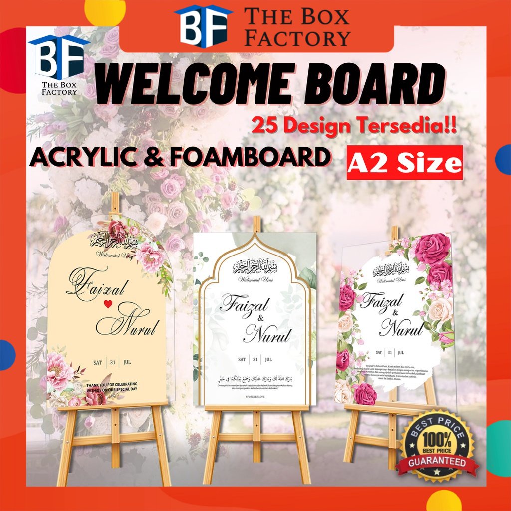 🔥LOWEST PRICE🔥 Board Custom Acrylic , Printed Wedding Board