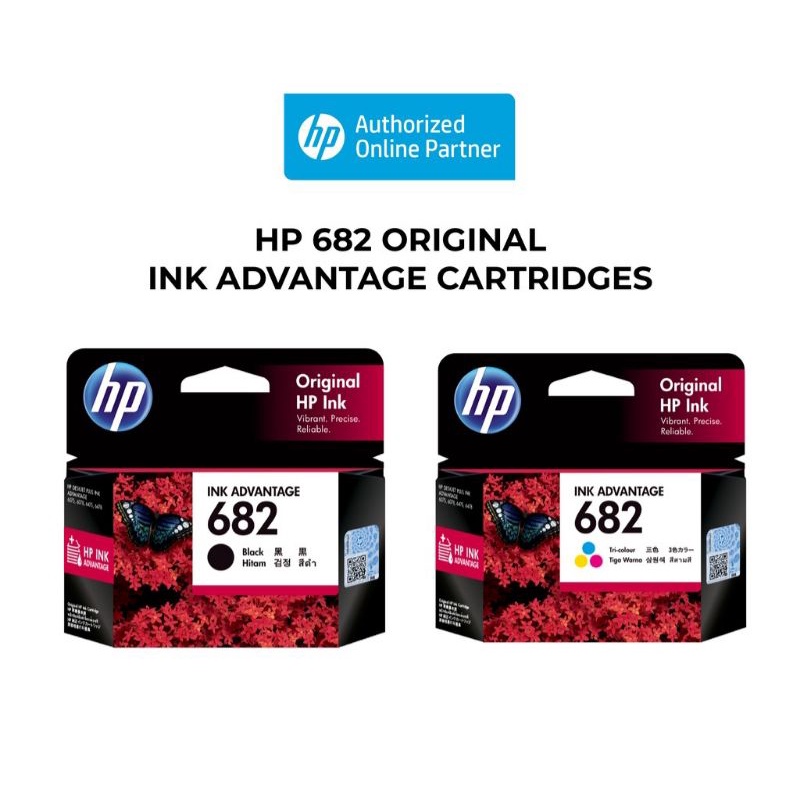 HP 682 Ink Advantage Cartridge Original(Tri-Colour) | Shopee Malaysia