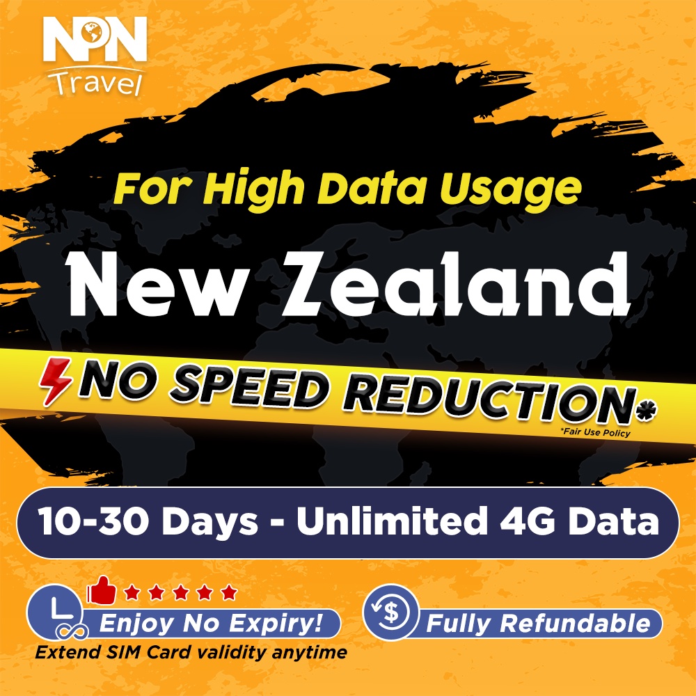 New Zealand Travel Data SIM Card [1030 Days Unlimited Data] (2.3GB