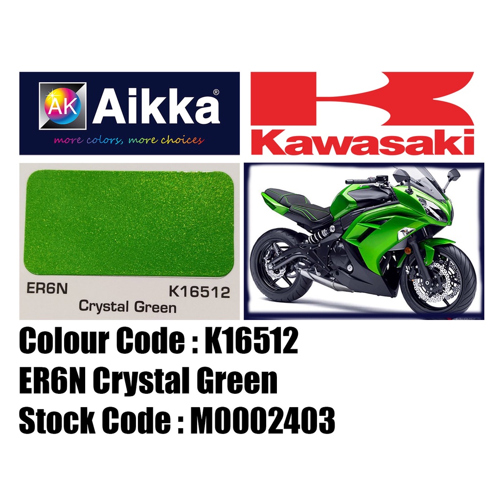 AIKKA KAWASAKI ER6N K16512** / CRYSTAL GREEN /MOTORCYCLE AUTOMOTIVE 2K ...