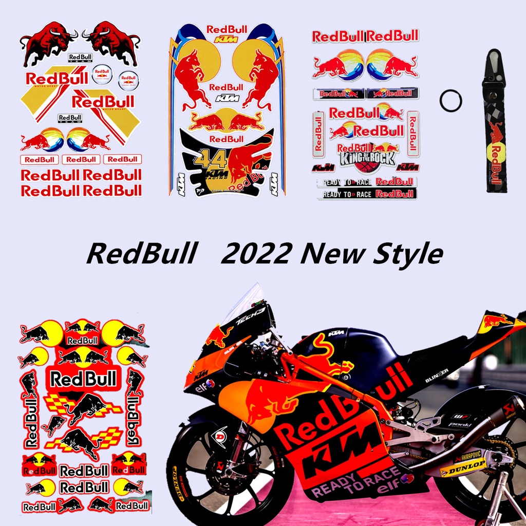 Red-Bull Racing F1 Sticker Red Bull Decal Reflective MotoGP Red