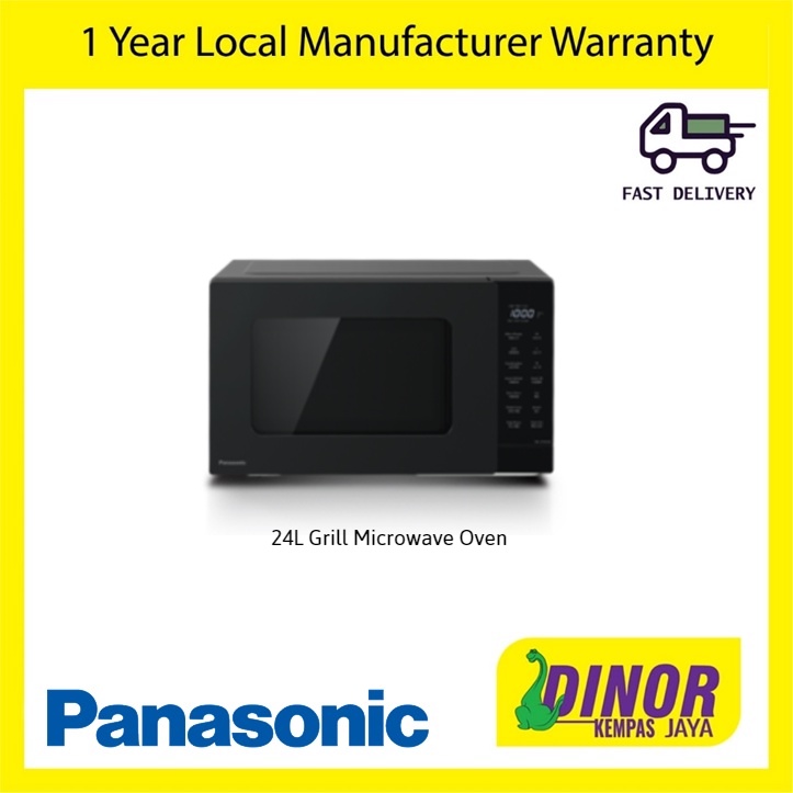 Panasonic 24L Grill Microwave Oven with 5 Level Power Setting & 14 Auto