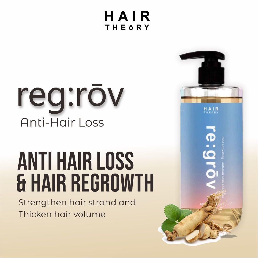 [HAIR THEORY] Anti Hair Loss Shampoo RE:GROV 400ml| Hair Growth DHT blocker Shampoo Biotin Shampoo H