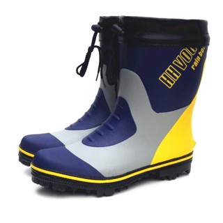 2023 Steel Spike Sole Rubber Rain Boots Men s Fishing Water Shoes