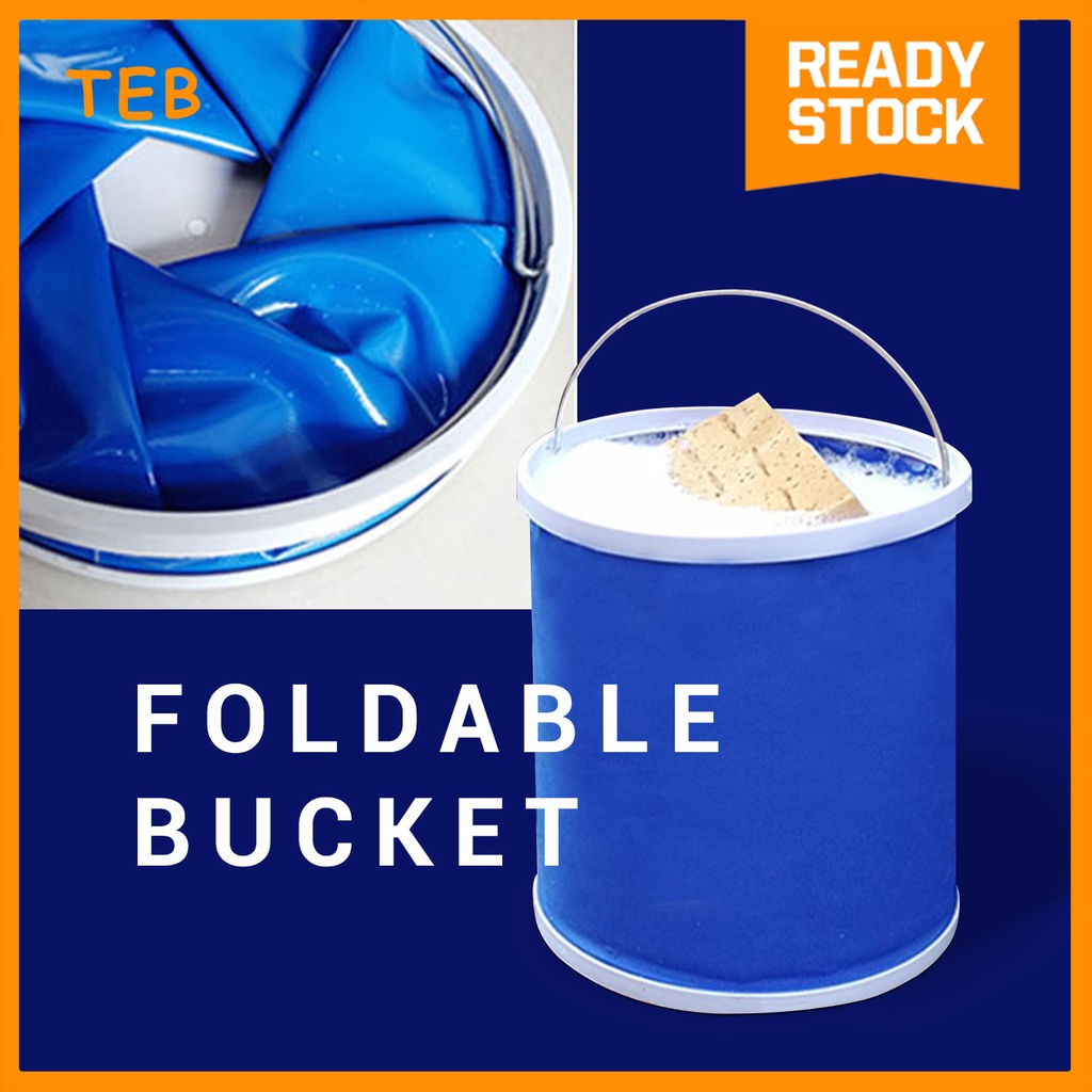 Folding Bucket Oxford Cloth Portable Folding Bucket Outdoor Travel