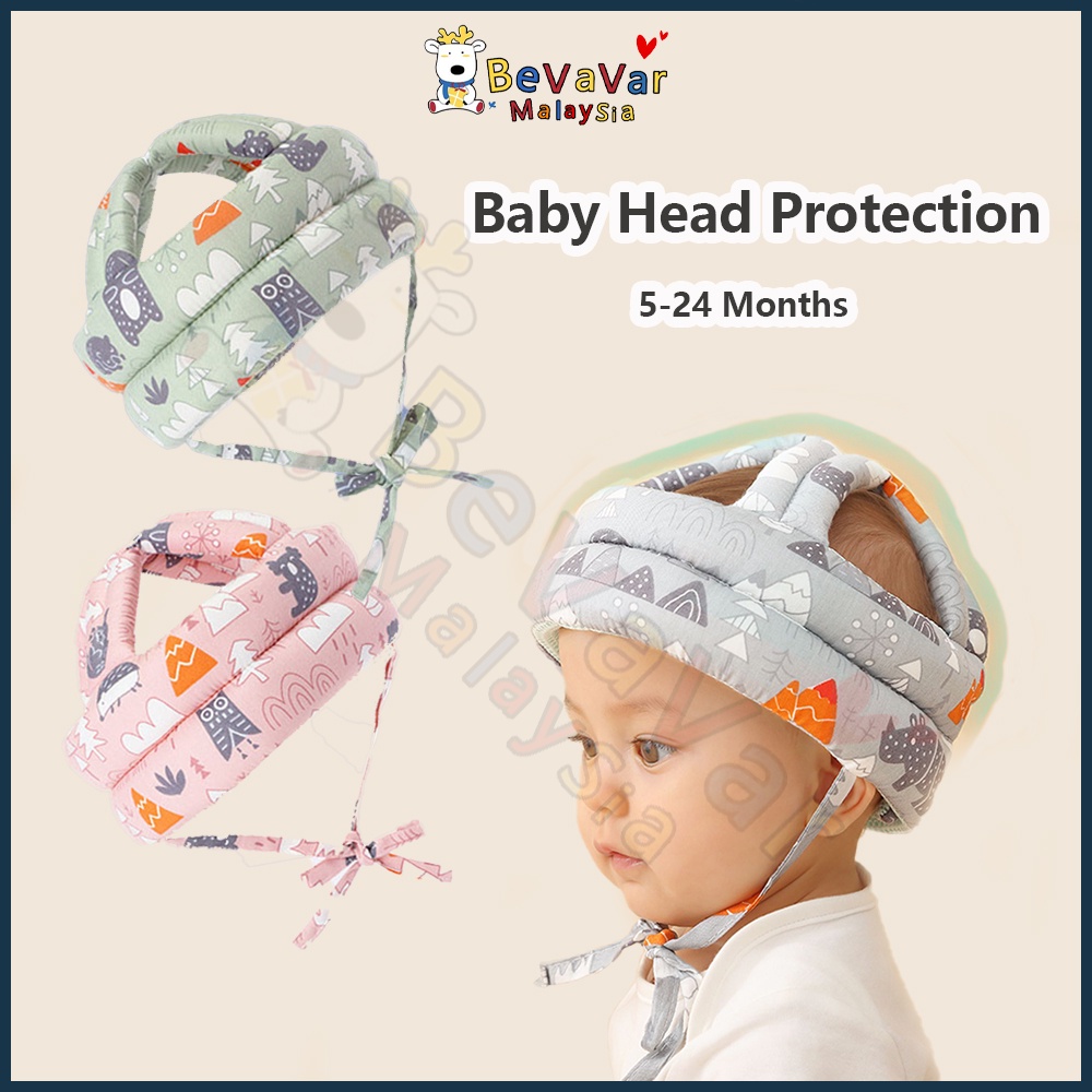 Bevavar 5-24 Months Baby Head Protection Adjustable Baby Helmet Soft ...