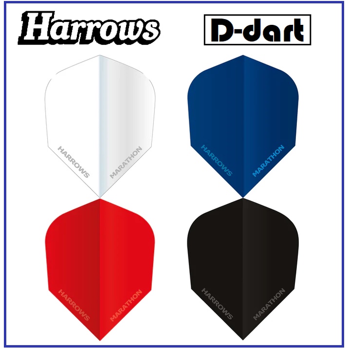 Harrows Darts Flight Standard Shape Anti Glare Marathon Dart Flights