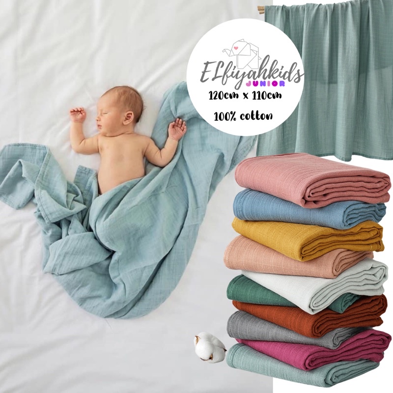 Cotton muslin hot sale baby blankets