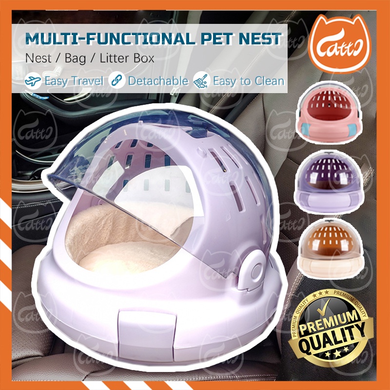 CATTO Multi-function Portable Cat Bed Litter box Large Cat Bag Cat ...