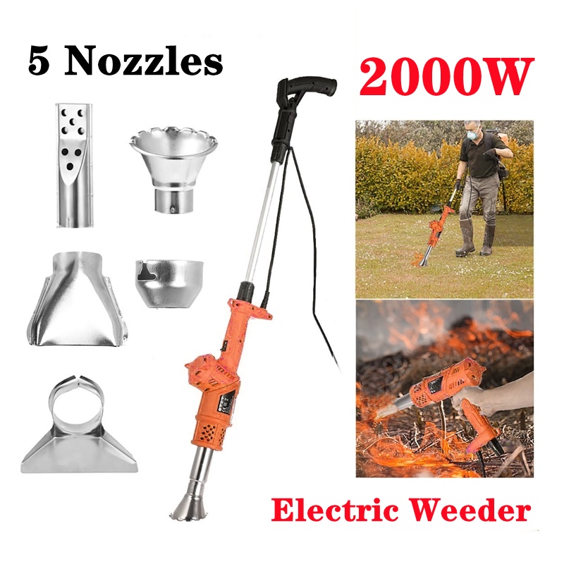 Electric Weed Burner Garden Weed Killer Thermal Weeding Stick Hot Air