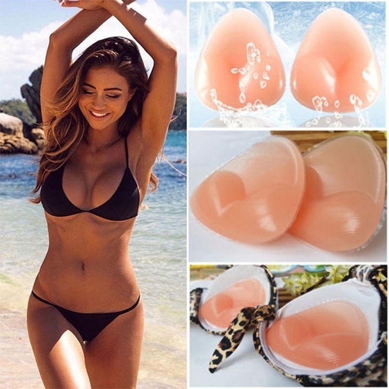 Women Silicone Bra Pad Nipple Cover Stickers Patch Inserts Sponge Bra(Skin)