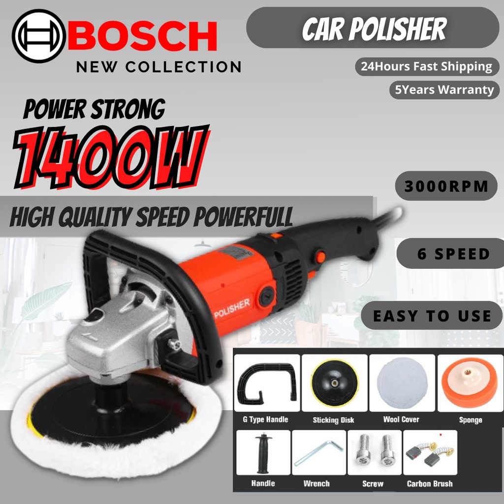 Car Polisher 1400W Car Polish Machine Mesin Polish Kereta Shopee Malaysia