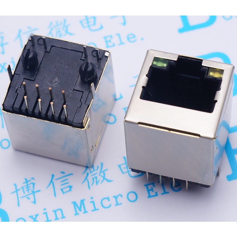 Rj45 Socket with Light Female Socket Network Socket 5224-8P8C with ...