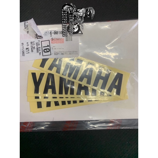 Yamaha Zin Lettering Stamp Color: Gray, Black, Silver Price for 1 Word ...