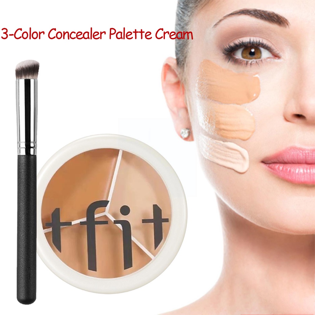 TFIT 3 Color Concealer Palette Face Eye Contour Spot Concealer Dark ...