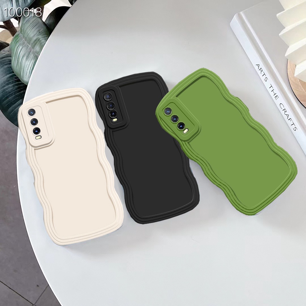 Vivo Y20 Y50 Y30 Y33S Y21T Y15S T1 4G Y72 V23 5G Wave Bumper Shockproof ...