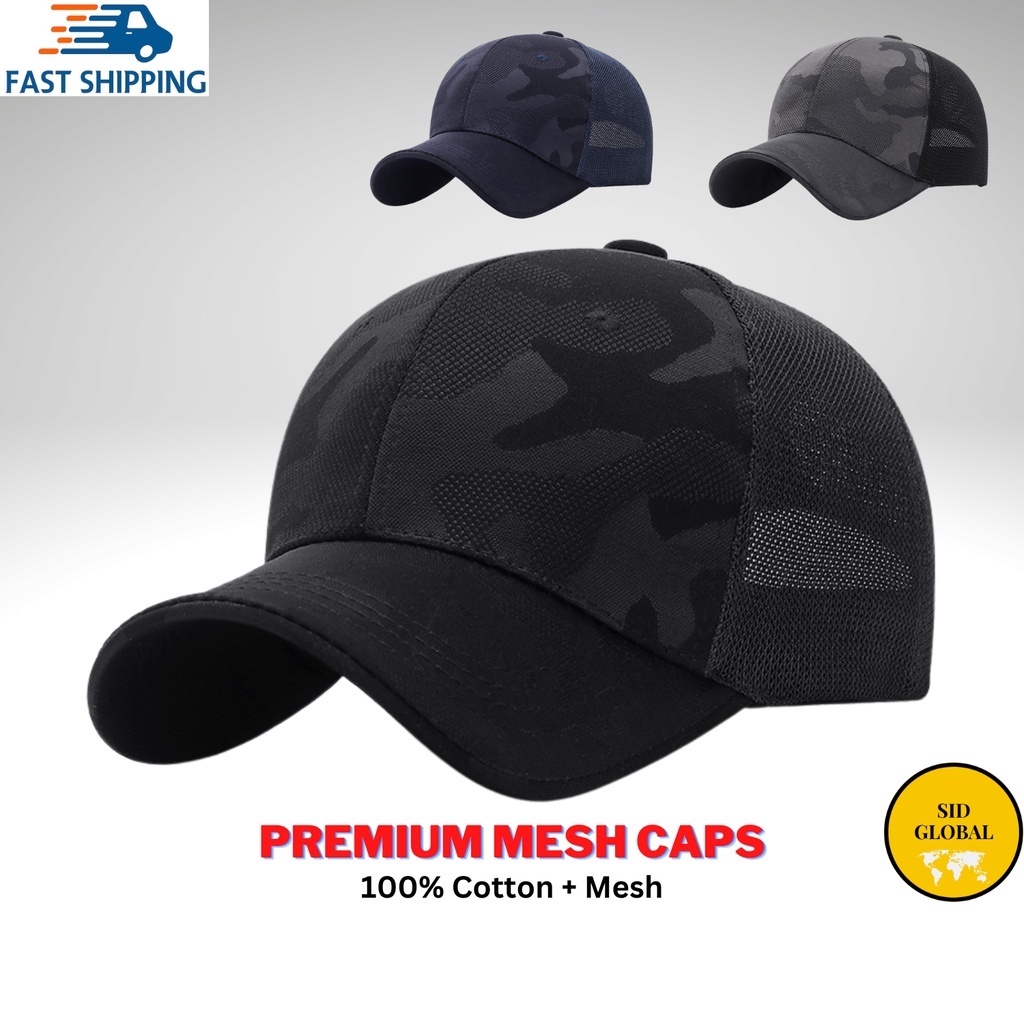 Baseball Mesh Trucker Cap Hat Army Military Camo Camouflage Cap Topi ...