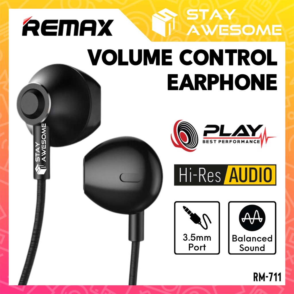 REMAX Earphone Original Super Bass Earphone With Mic Wired Earphone 3 ...