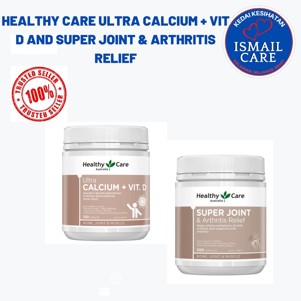 HEALTHY CARE ULTRA CALCIUM + VIT D AND SUPER JOINT & ARTHRITIS RELIEF