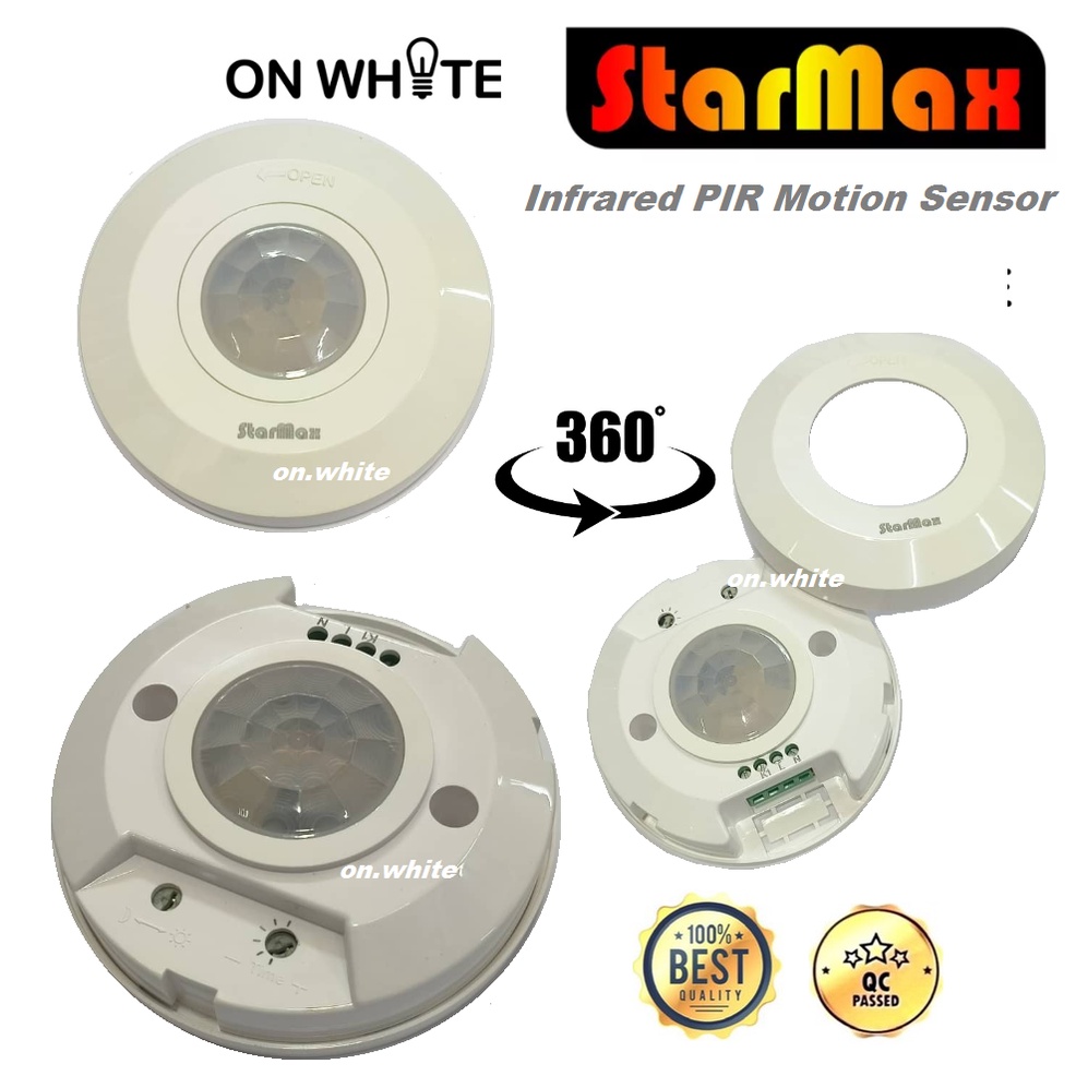 STARMAX INFRARED PIR MOTION SENSOR 360*SM-RT700S AC SENSOR SWITCH PIR ...