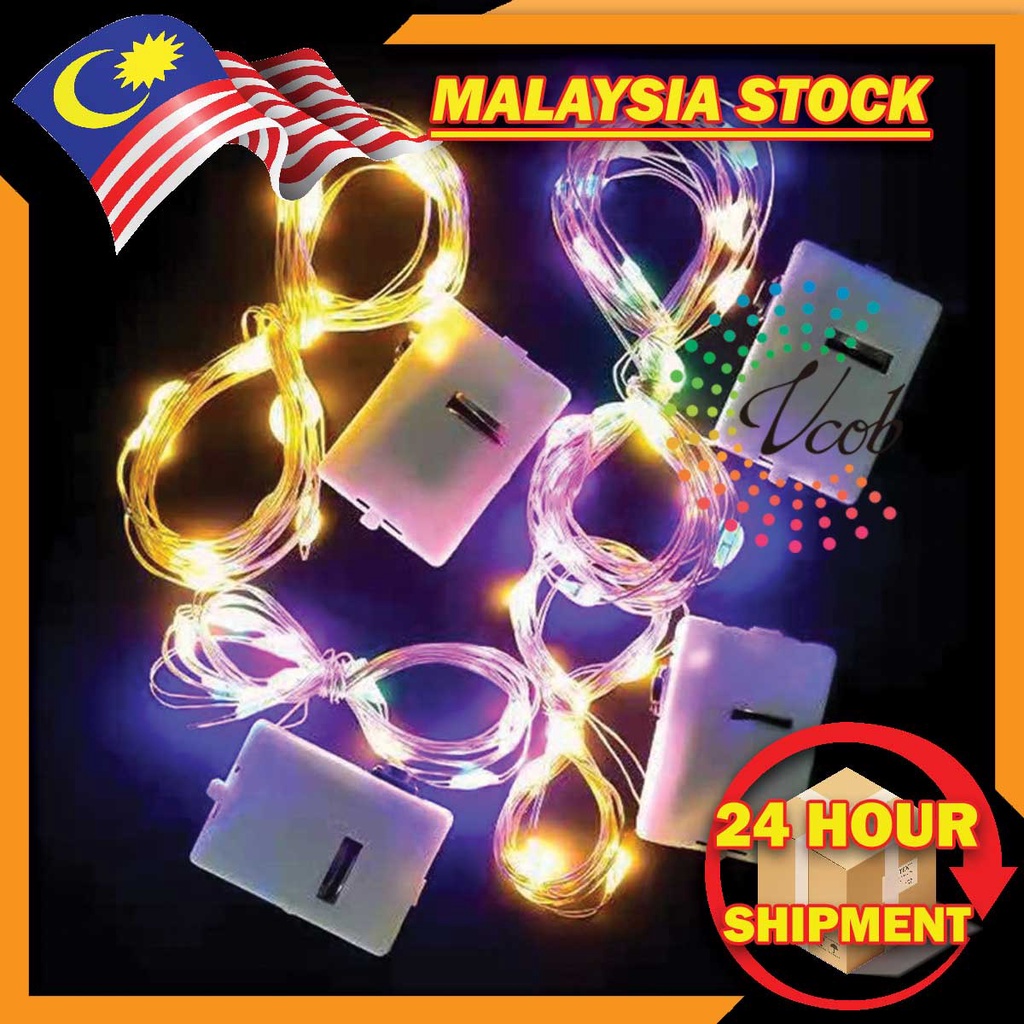 3 Modes 0.5M 1M 2M Led Light String Fairy Lights Copper Wire Lamp