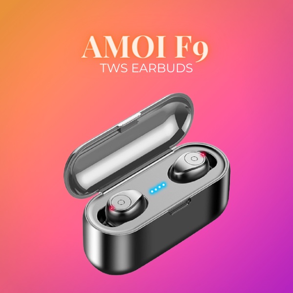 Original AMOI Bluetooth 5.0 Earphones Wireless Earbuds LED Display Touch Control Headset AirDots Headset Upgrade Earbud