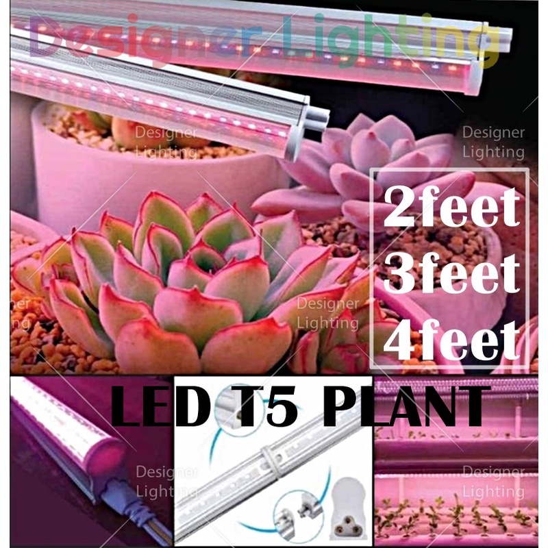 Designer Light [T5 Tube LED] Plant Growth Light Pink LED Plant Full