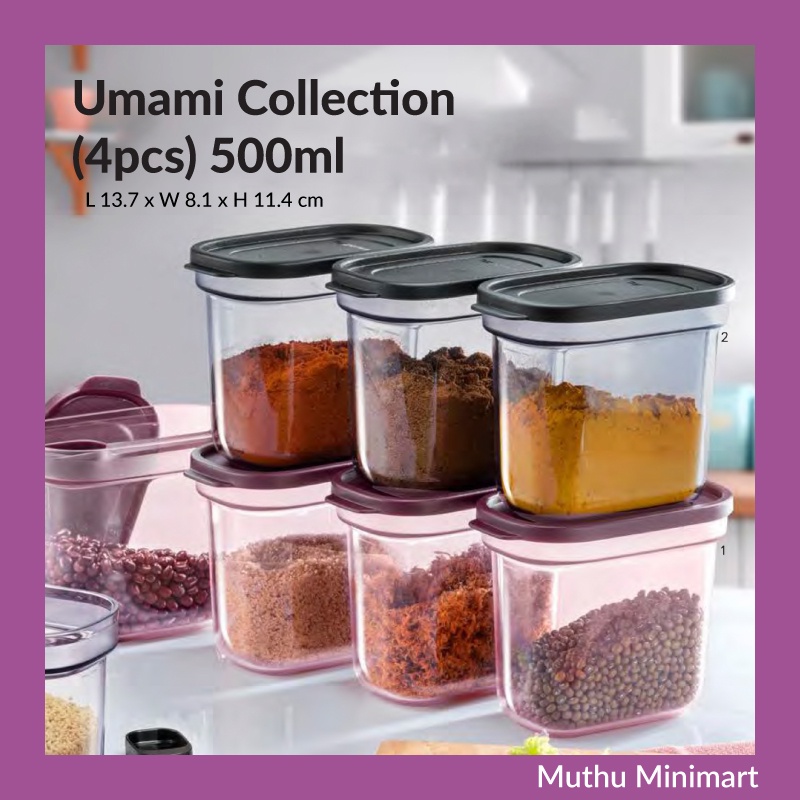 Original Tupperware | Umami Collection Food Storage Container Seasoning ...