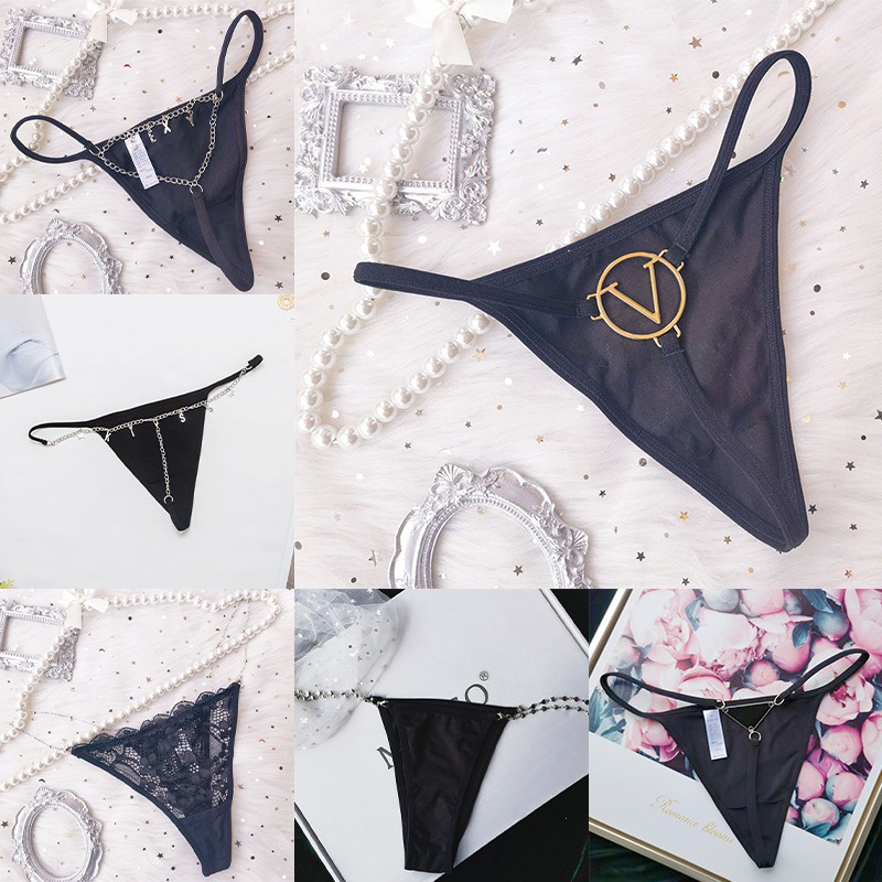 Custom Text G-String For Women, Personalized Name Thongs...
