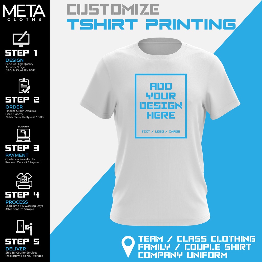 [No MOQ] Cetak Baju Custom Tshirt Printing | Baju Family Day T Shirt ...