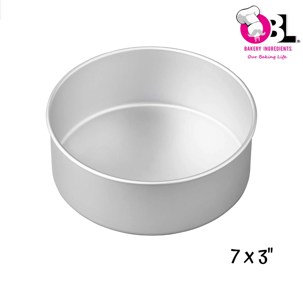7 x 3" ROUND BAKING PAN/ ROUND LOOSE BAKING PAN | Shopee Malaysia