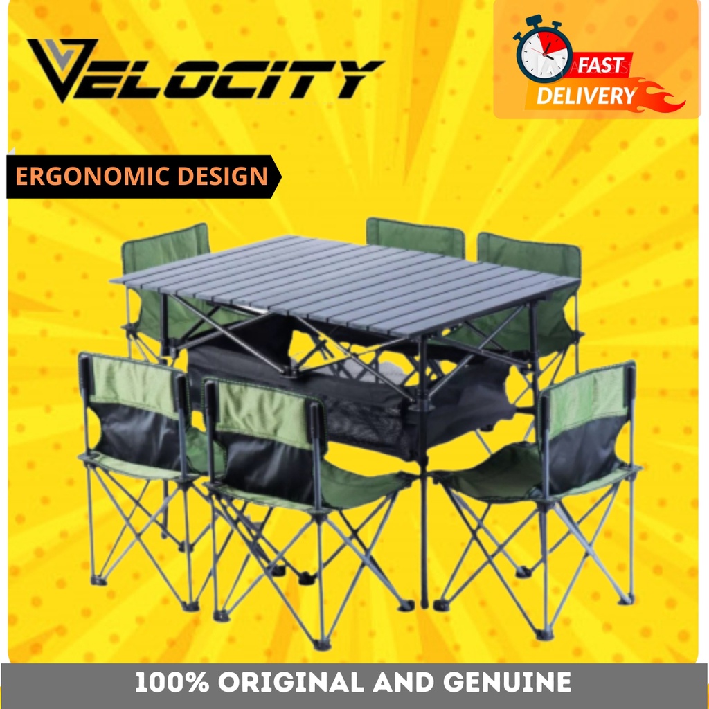 Velocity 7in1 Portable Folding Table and Chair Shopee Malaysia