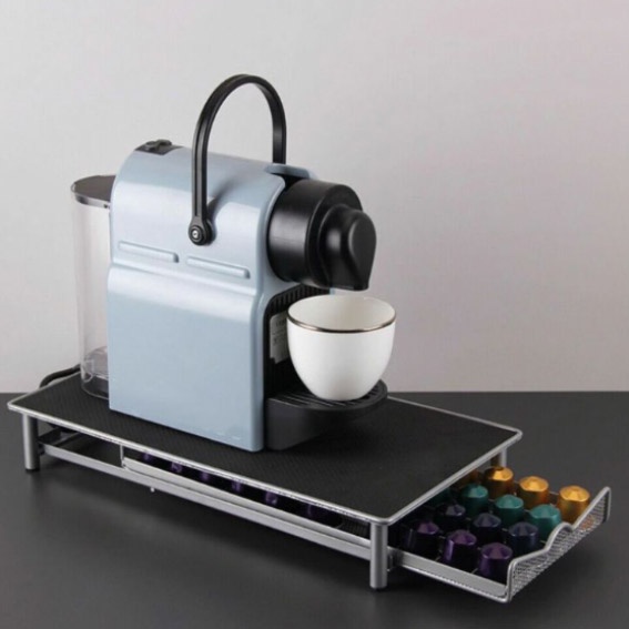 Nespresso Capsule Organizer for 40pcs capacity pod drawer storage table ...