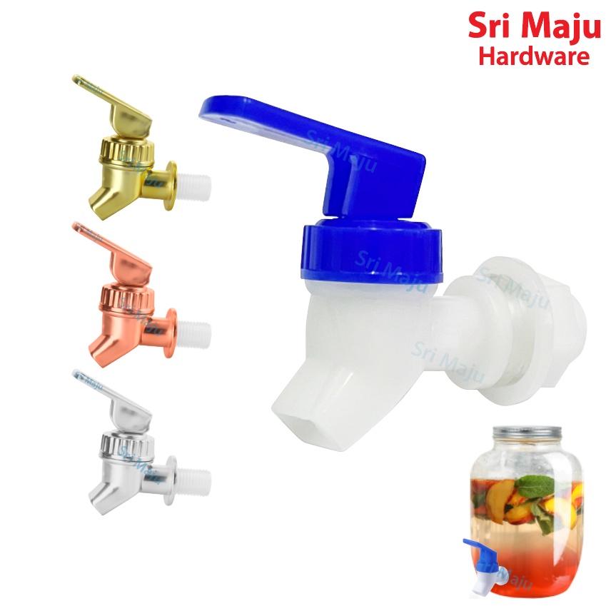 MAJU JBTJB057 Quality Plastic Jar Bib Tap Catering Dispenser