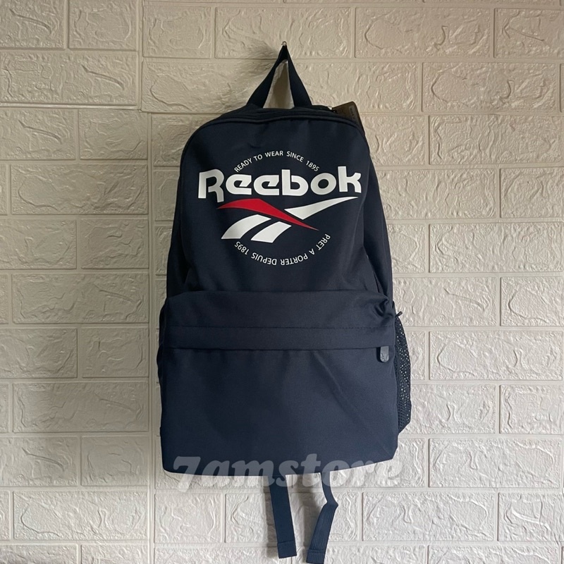 Original Reebok Classic Navy Backpack / Backpack | Shopee Malaysia