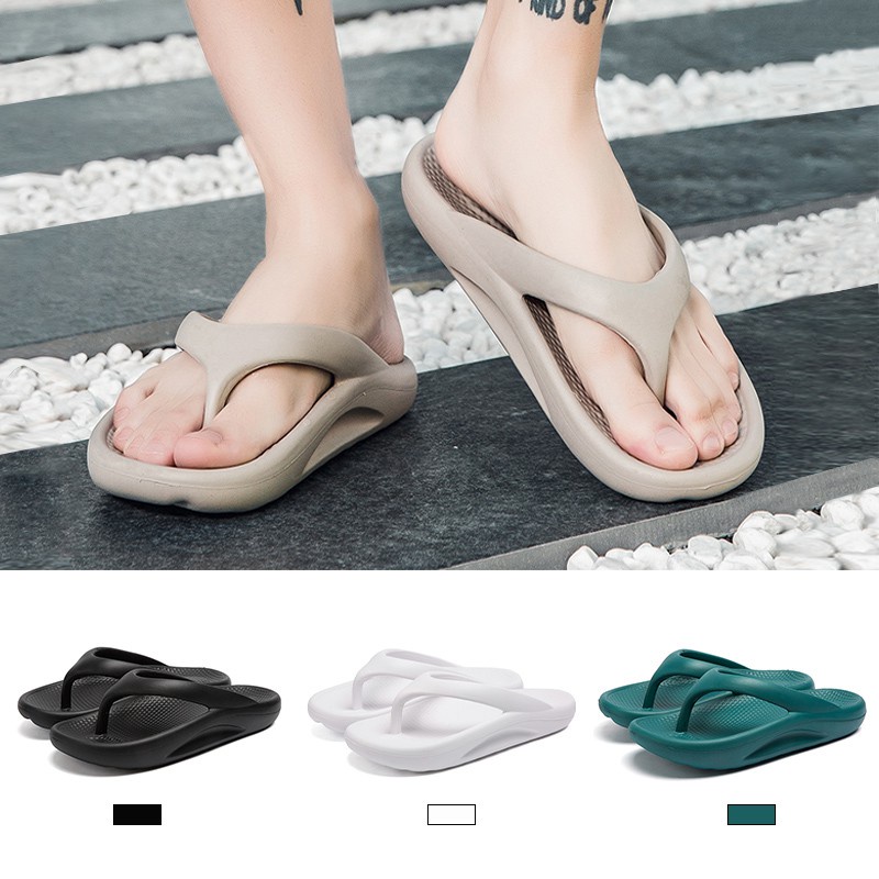 【Ready Stock 35-46】New men's and women's slippers coconut couple ...