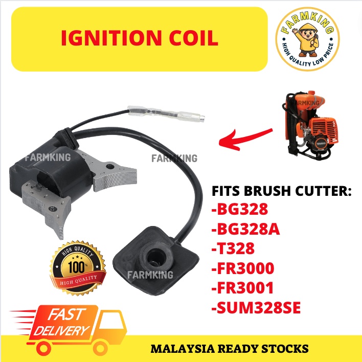 (Ready Stock) Mesin Rumput Ignition Plug Coil Coil Api BG328 BG328A