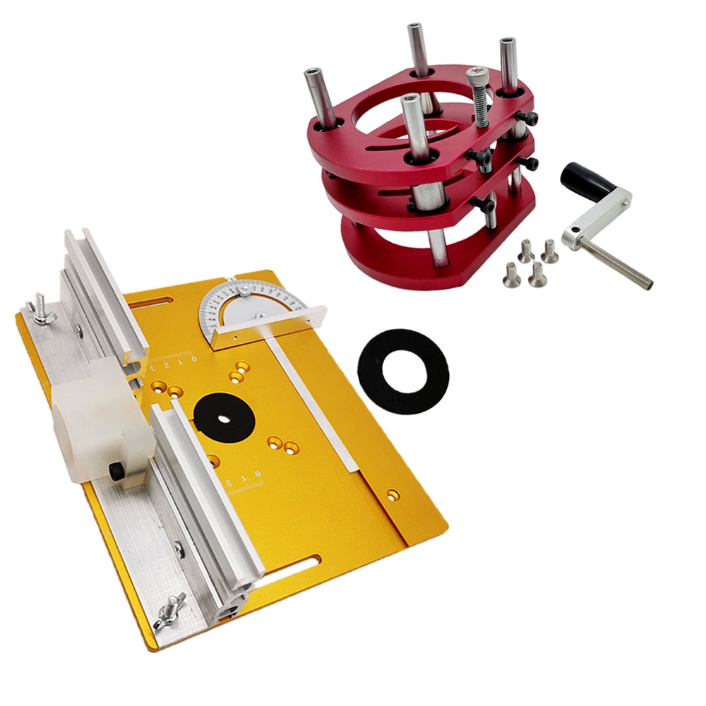 Router Lift Kit W/ Aluminum Router Plate for 65mm Diameter Motors