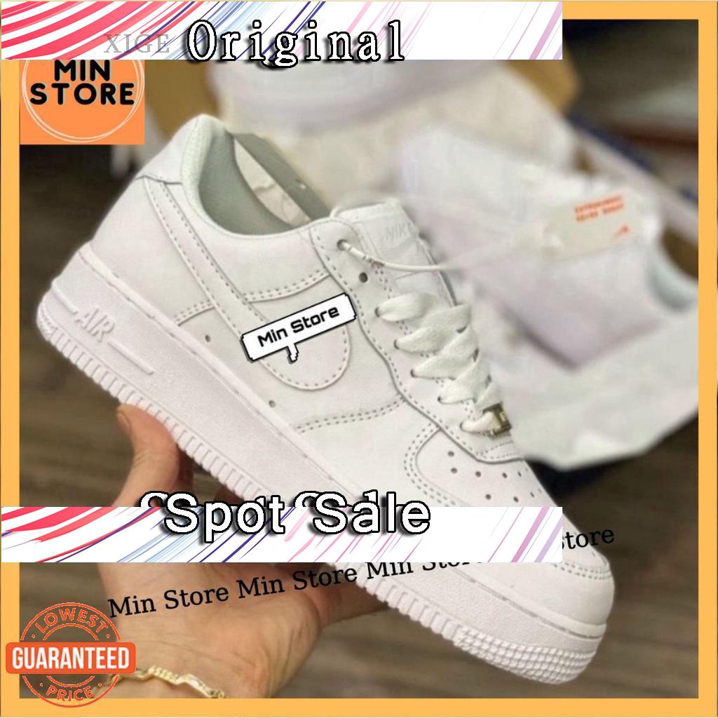 PZV Af1 Men And Women Sneakers In White With Height-Increasing Insoles ...