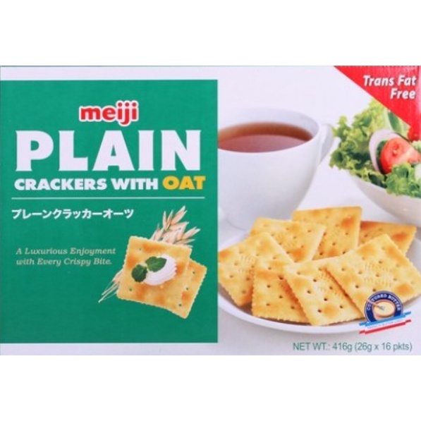 Meiji Plain Crackers Biscuits Japan Original / Oats / Sesame Meiji ...