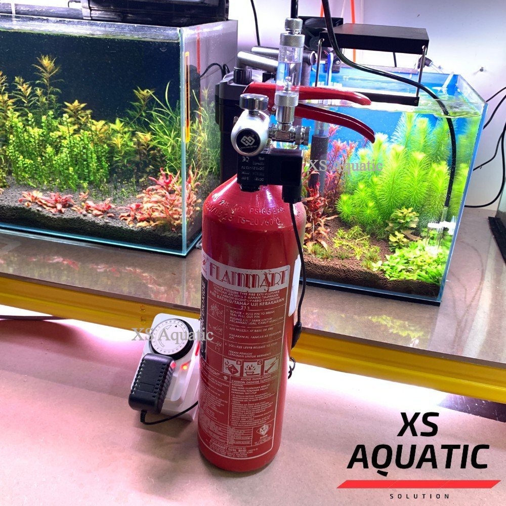 Aquascape CO2 Complete Set Full Gas Plug And Play 2KG 3Liter CO2