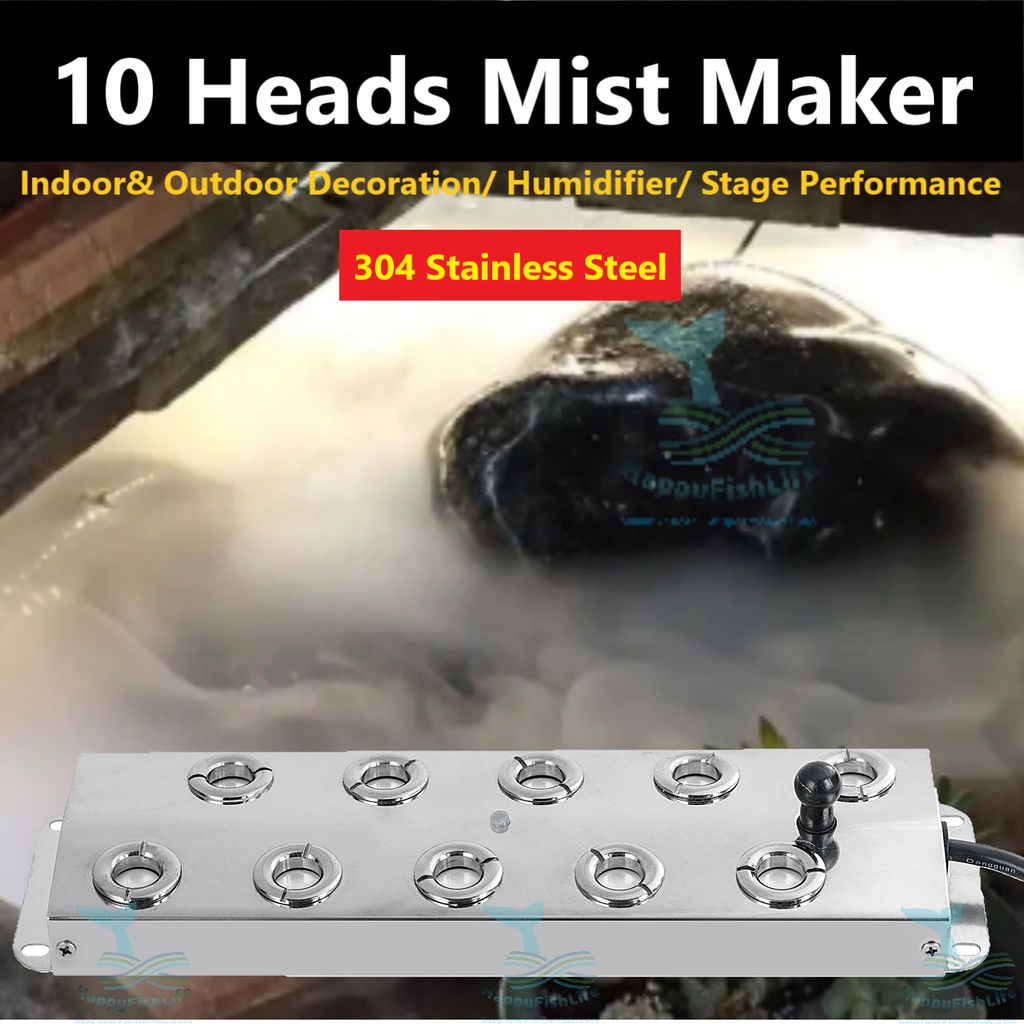 10 20 Head Ultrasonic Mist Maker Fogger Humidifier Greenhouse