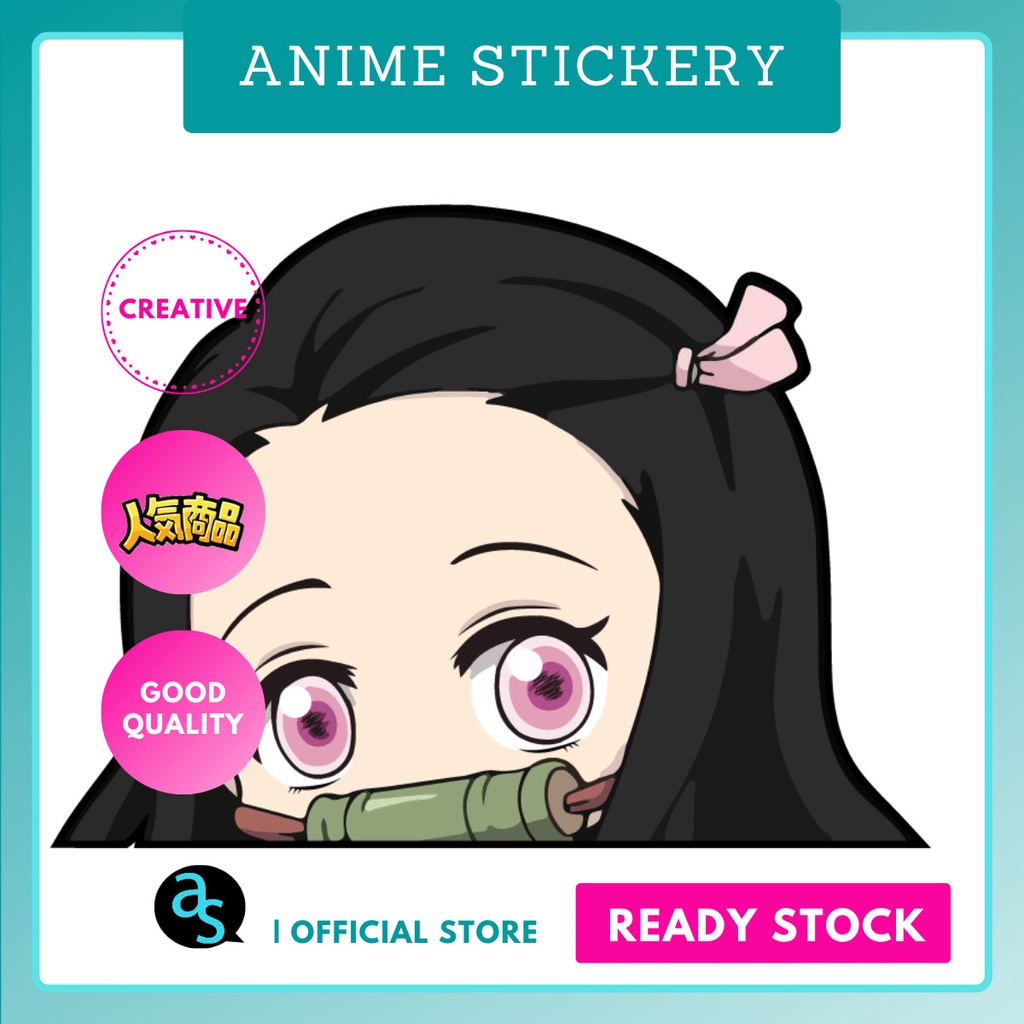 Nezuko Kamado | Demon Slayer | Peeker Anime Stickers for Cars NEW ...