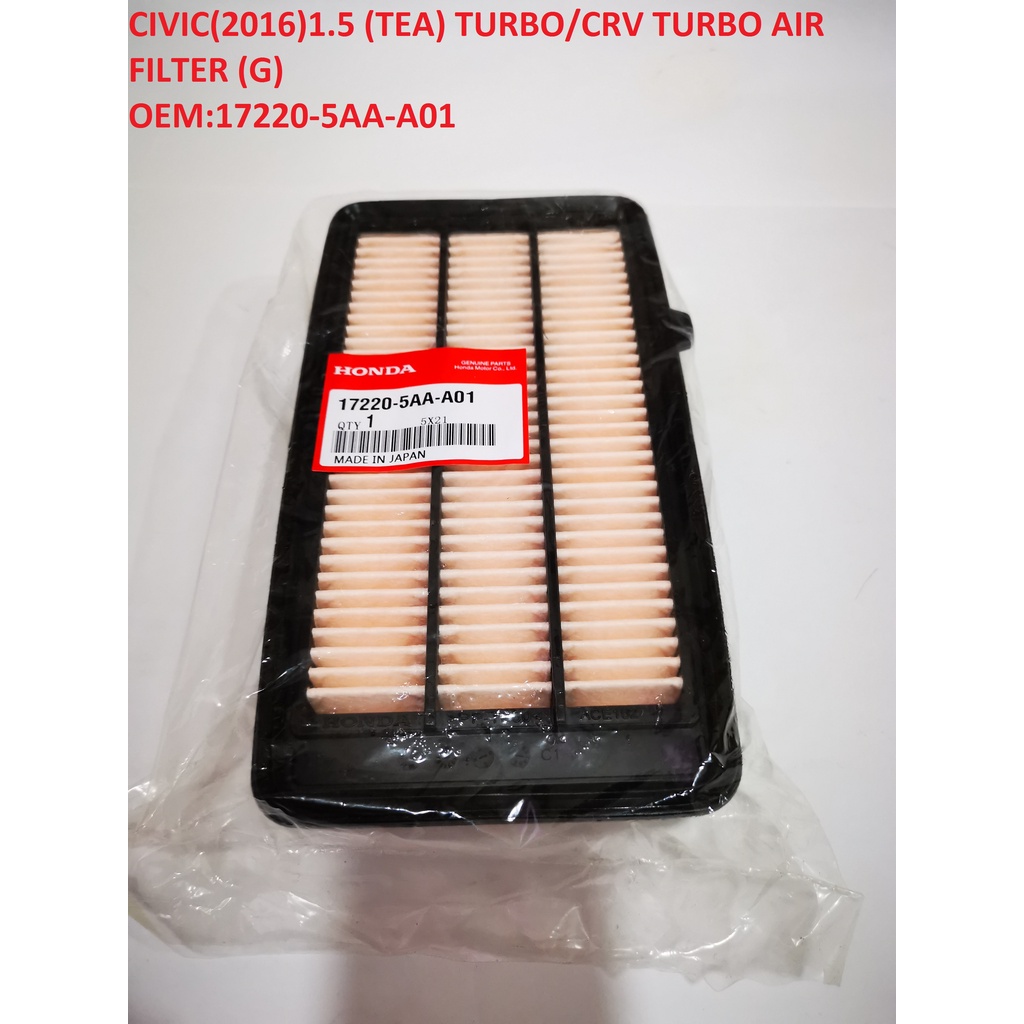AIR FILTER HONDA CIVIC FC 1.5 TEA TURBO CRV CRV TLA 1.5 TURBO (17220
