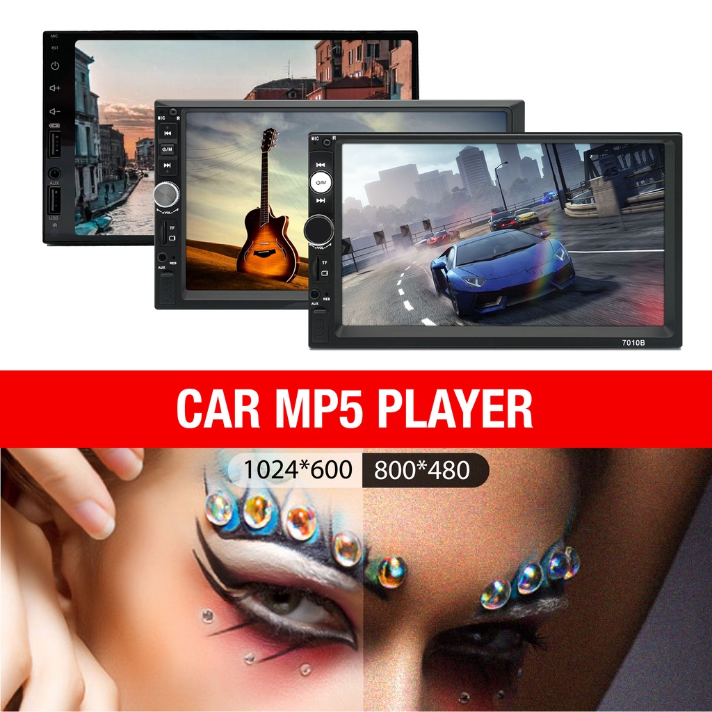 7inch Touch Screen MP5 Player Double DIN Video Player Mirrorlink